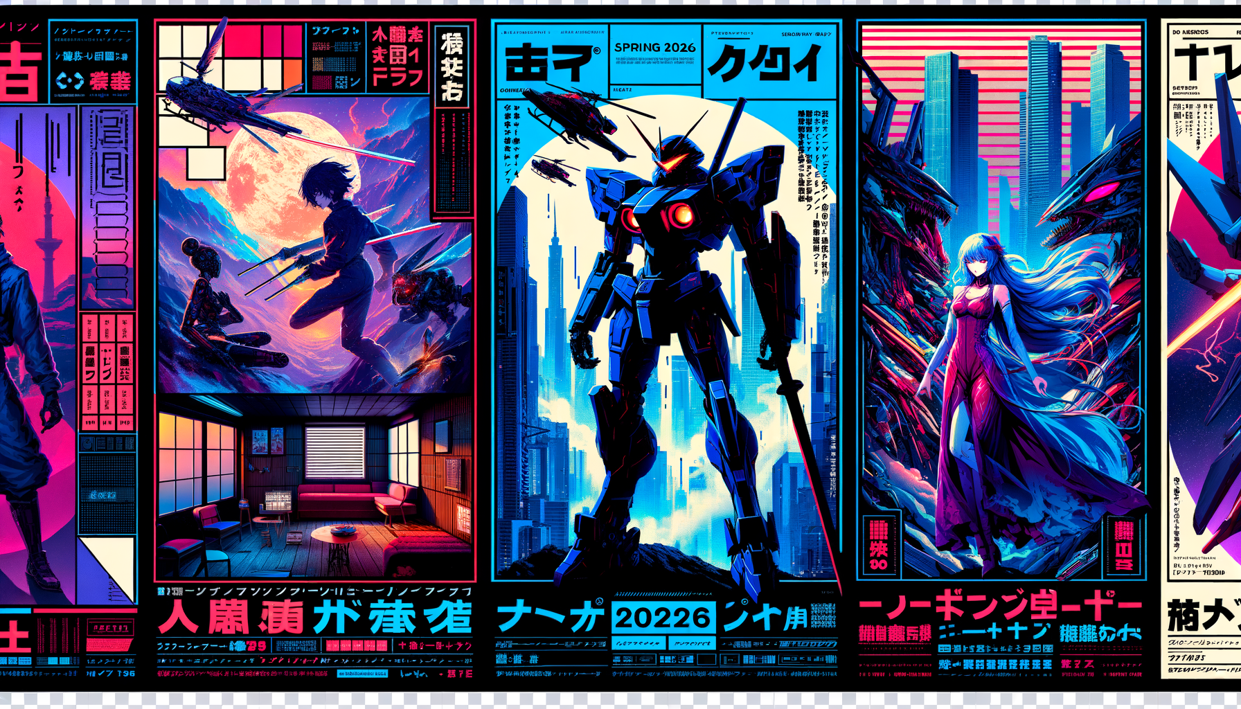 001 a dynamic collage poster celebrating the