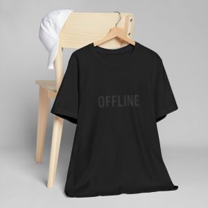 offline: muted — bold microtype tee