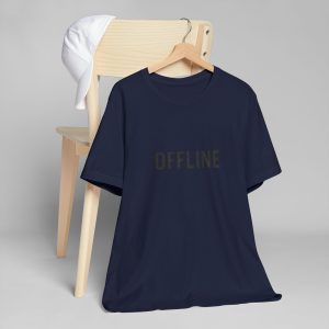 offline: muted — bold microtype tee