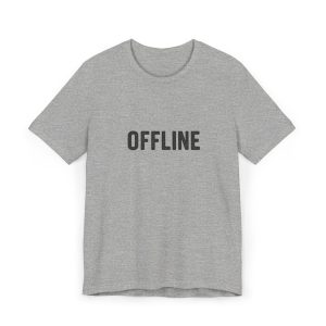 offline: muted — bold microtype tee