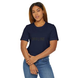 offline: muted — bold microtype tee