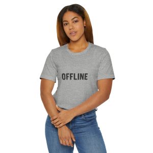 offline: muted — bold microtype tee