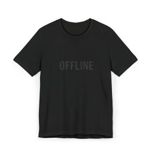 offline: muted — bold microtype tee