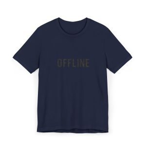 offline: muted — bold microtype tee