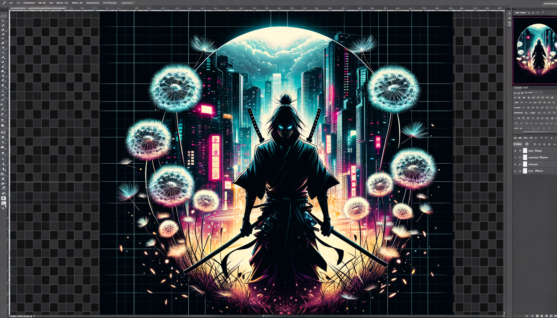 001 vivid anime promotional poster mysteriou